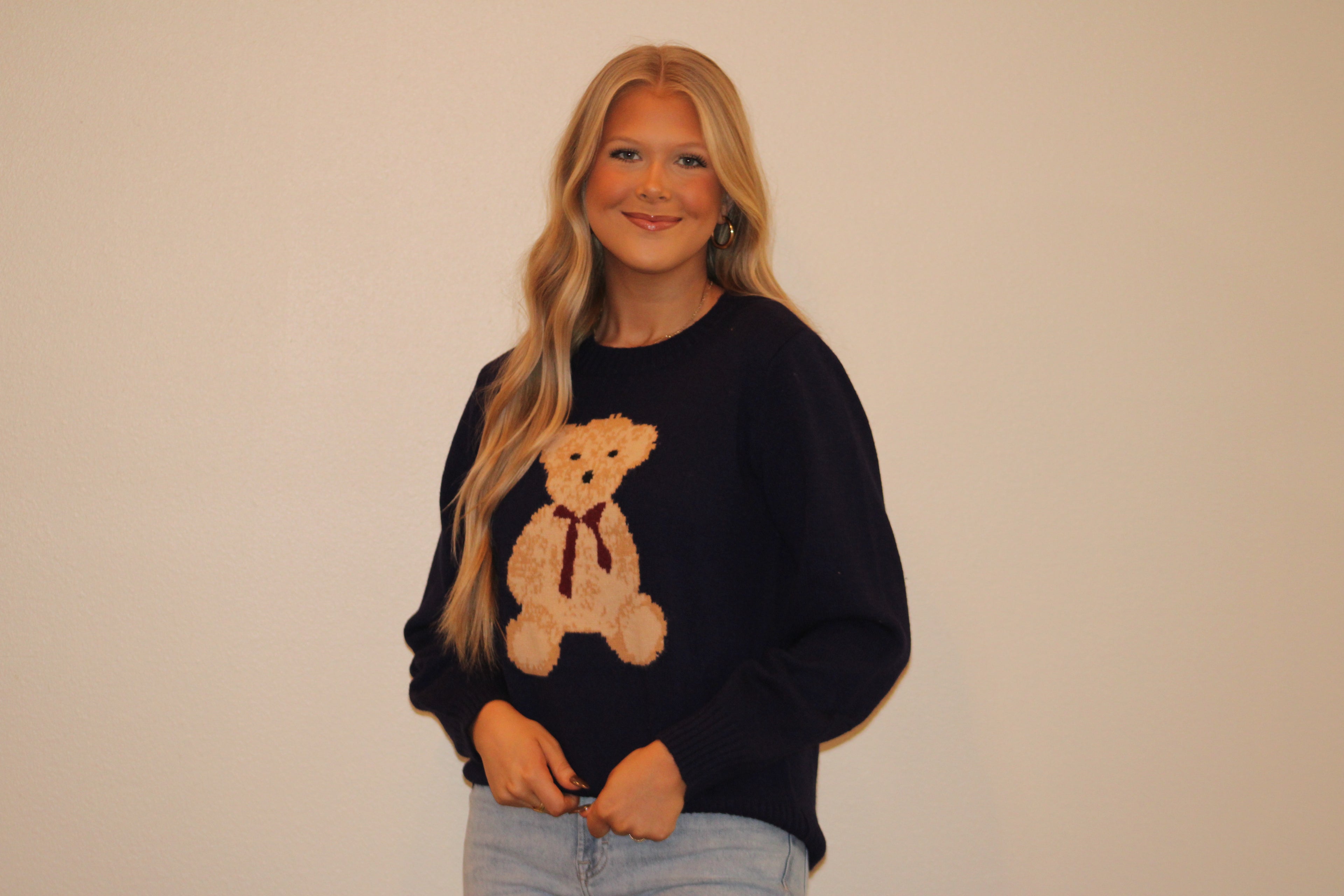 Navy Teddy Sweater