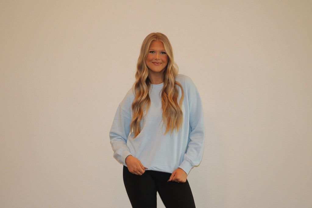 Palm Blue Sweatshirt