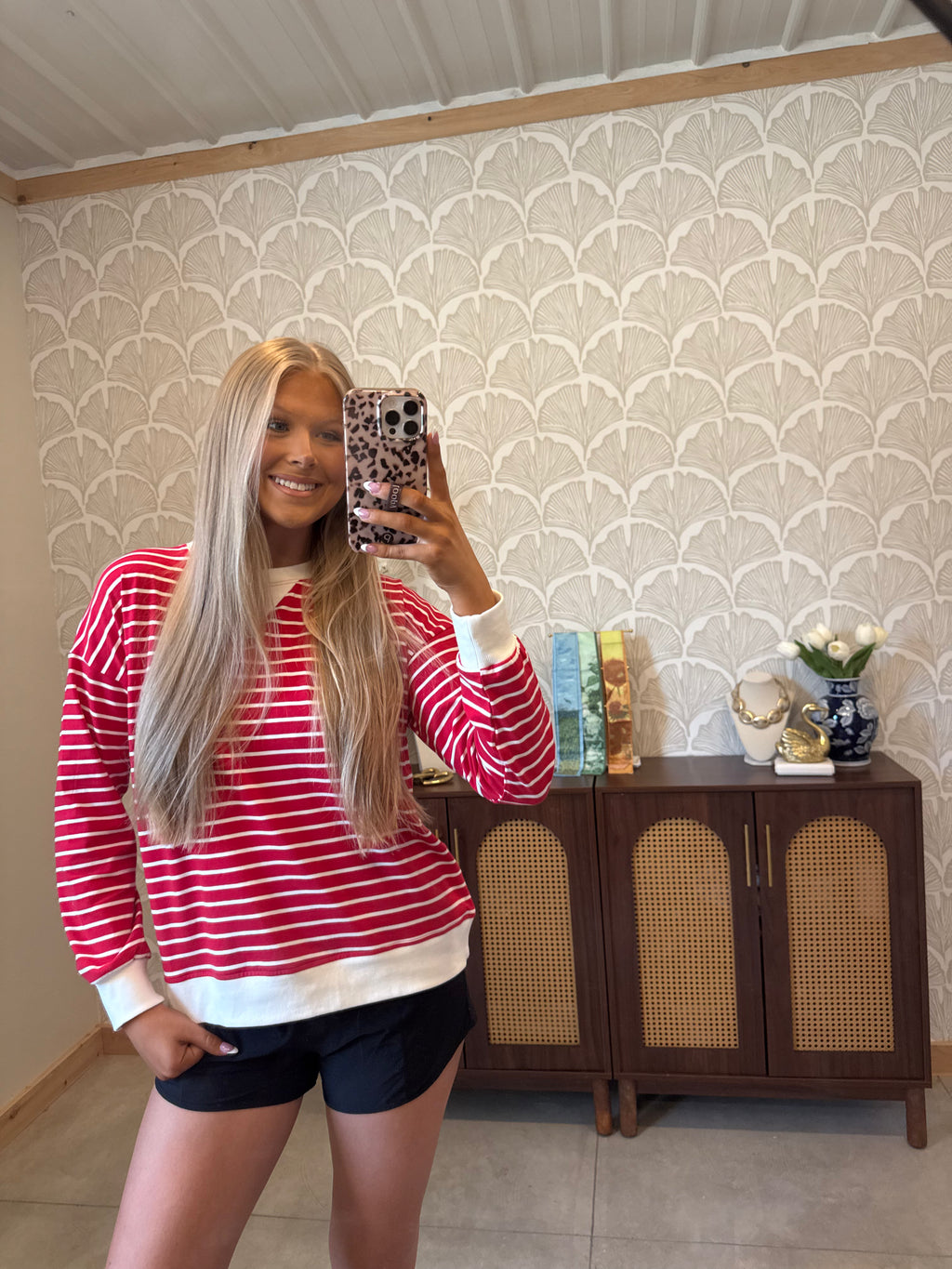 The Reese Red Pullover