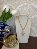 Faith Pearl Cross Necklace