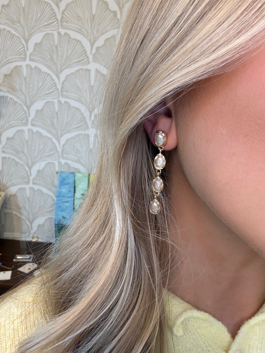 Baroque Pearl Dangle Earrings