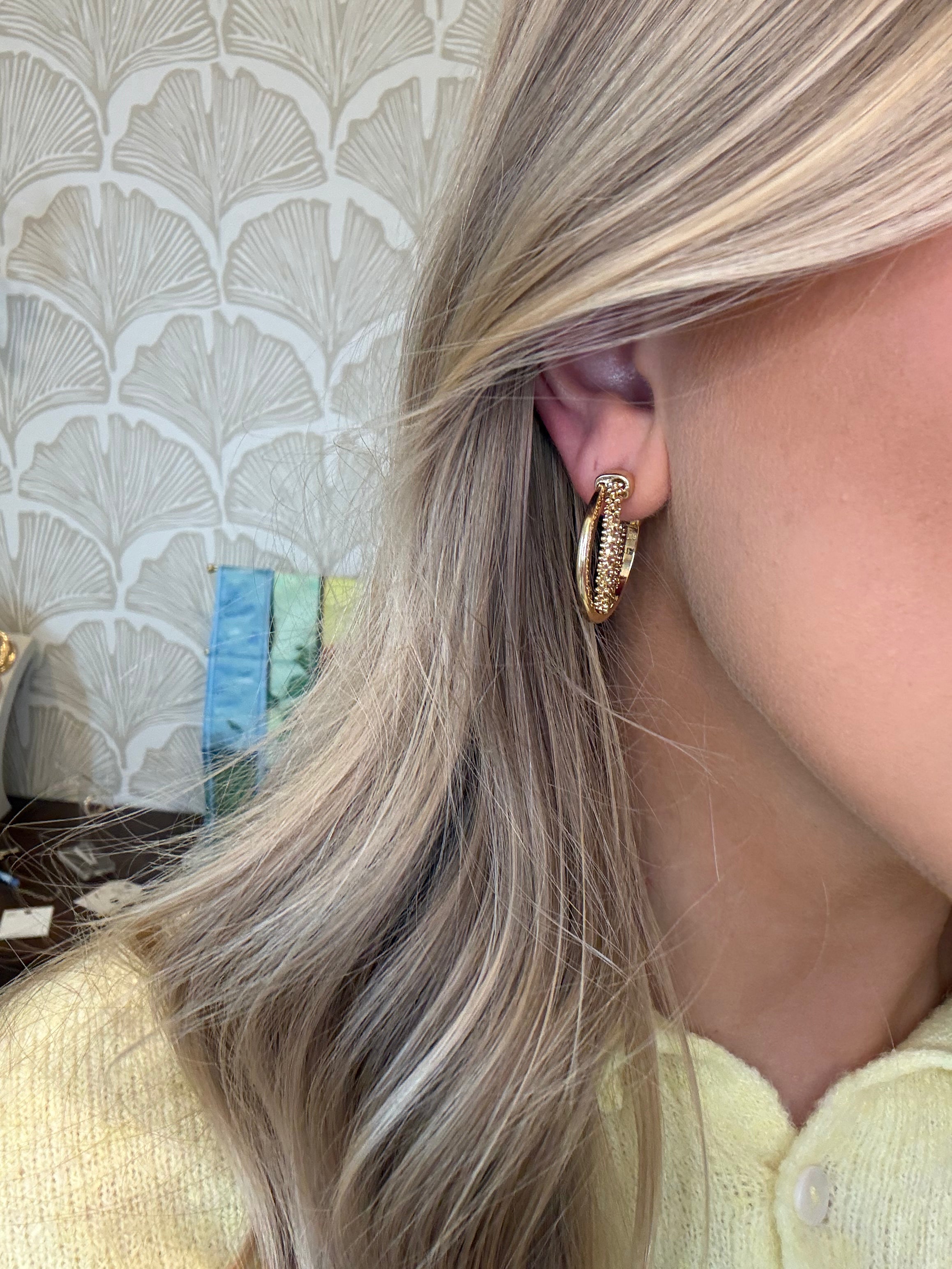 Crossed Wire Hoops