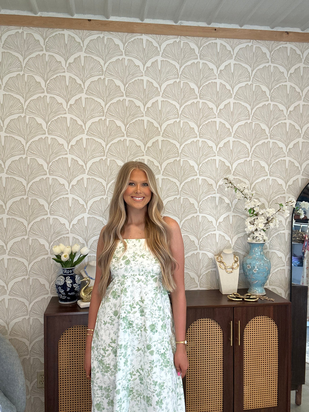 Green Petals Dress