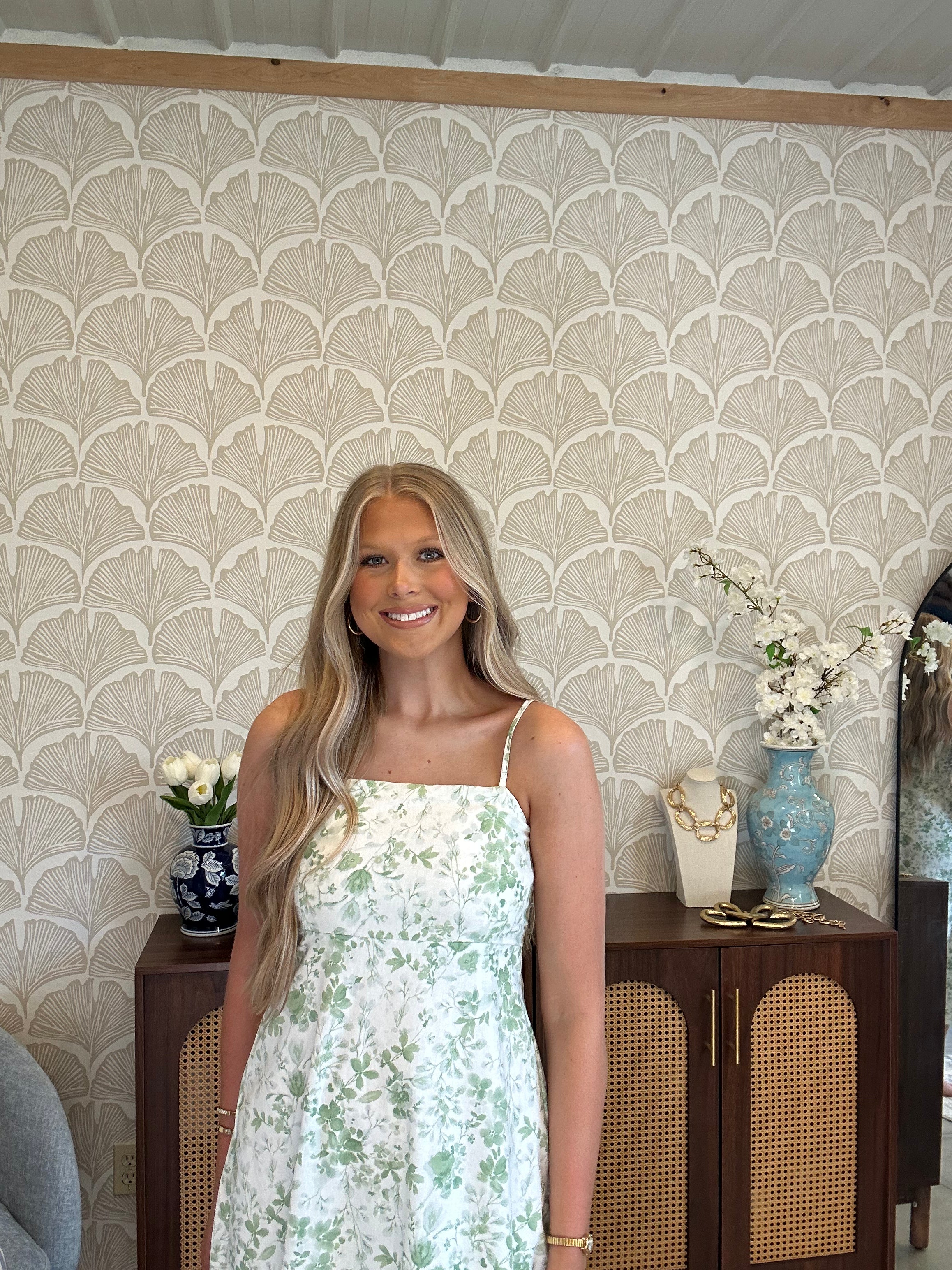 Green Petals Dress