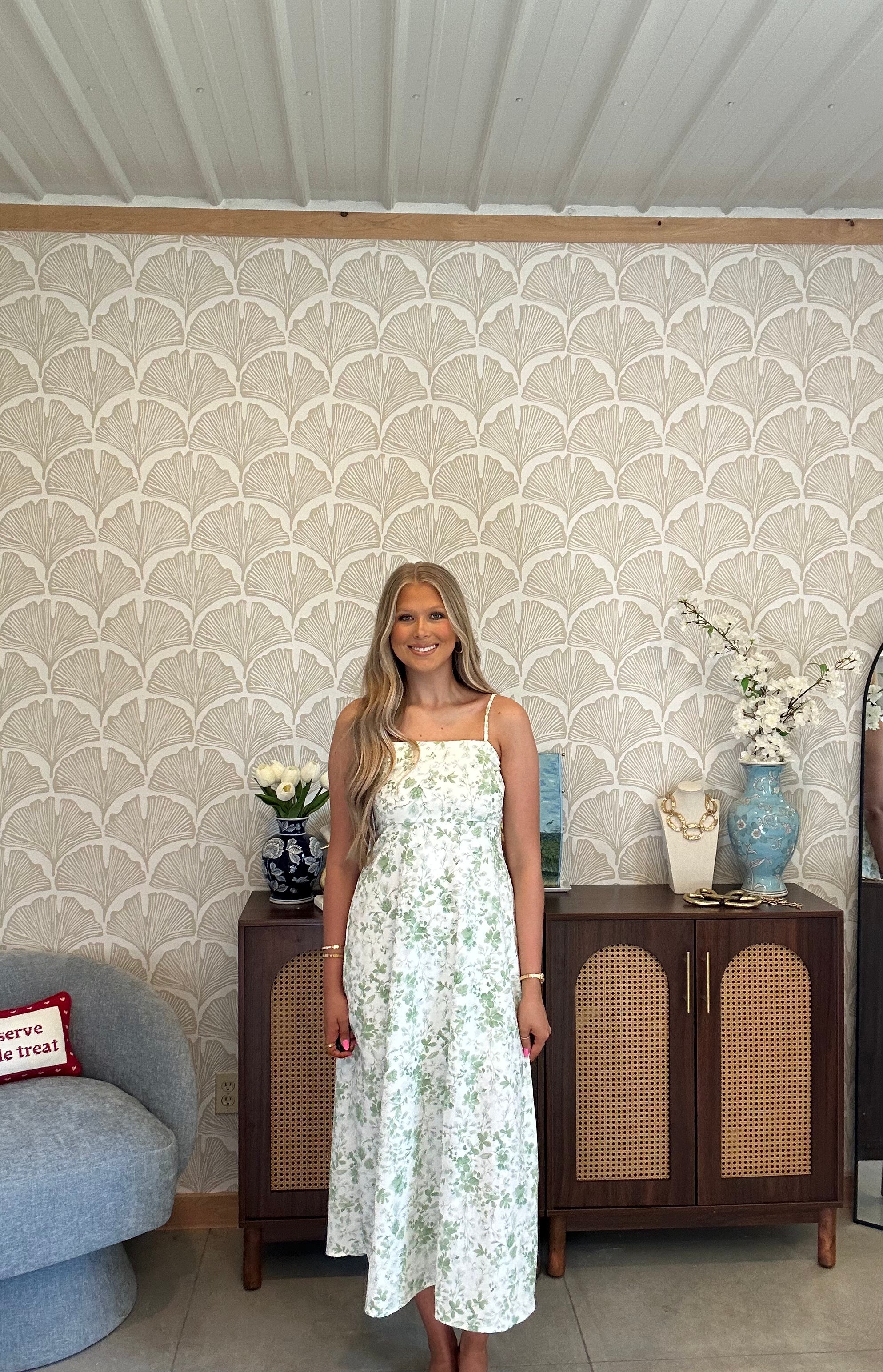 Green Petals Dress