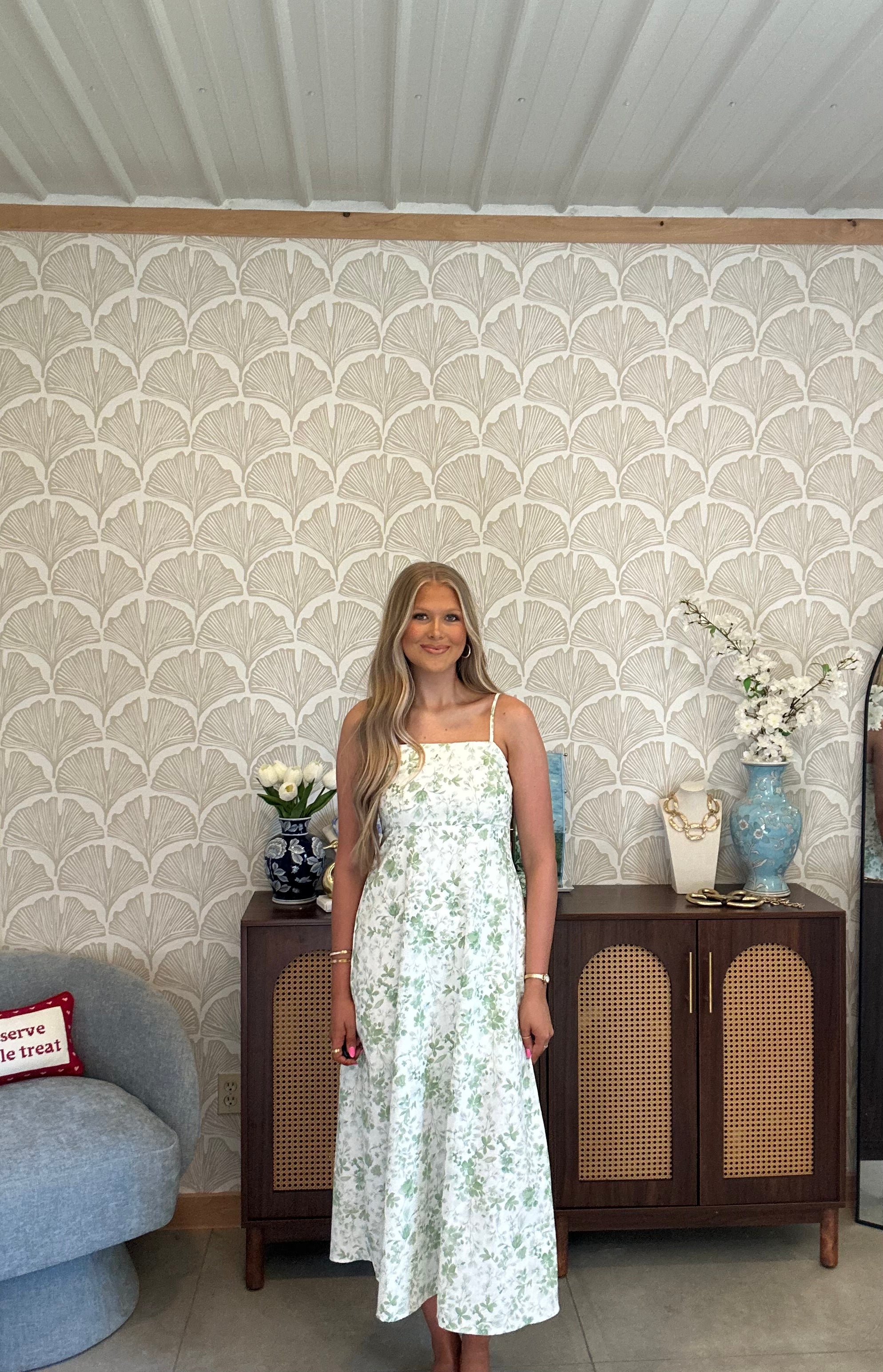 Green Petals Dress