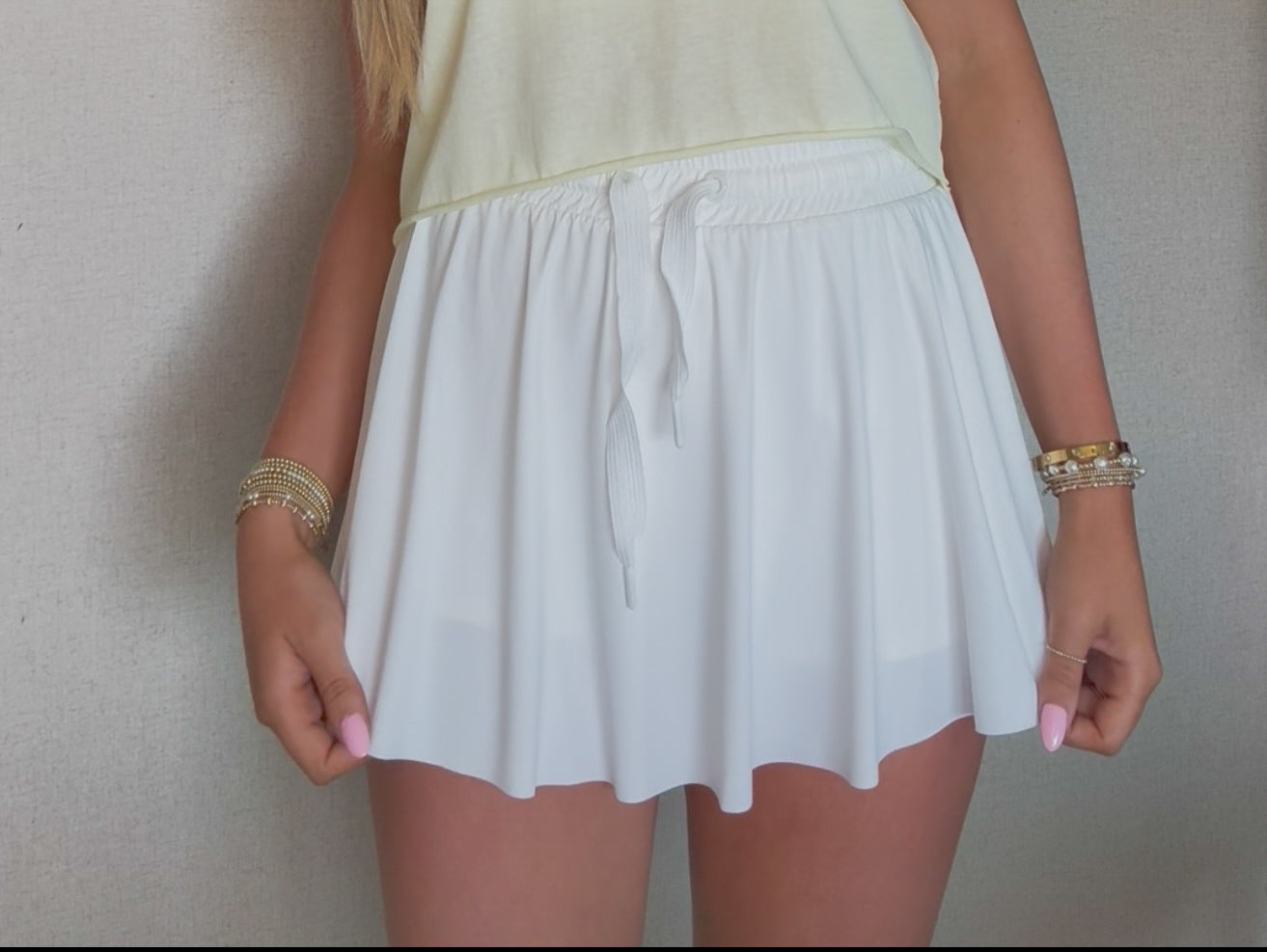 White Flow Skirt