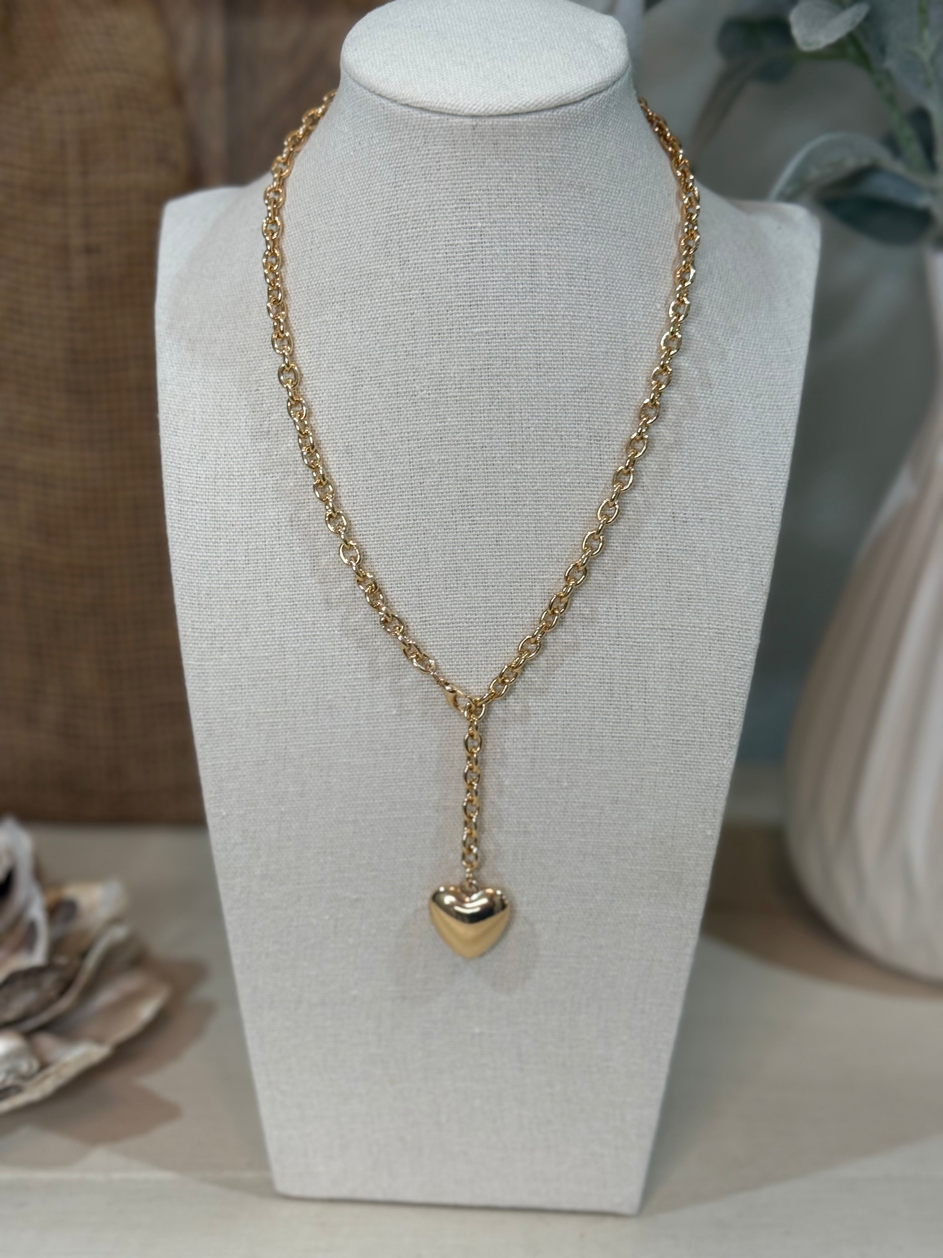 Adjustable Chain Heart Necklace