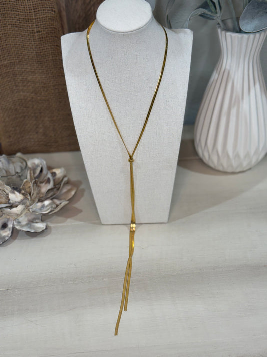 Snake Chain Y Necklace