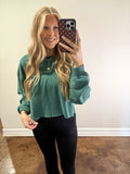 Harley Hemmed Pullover (Green)