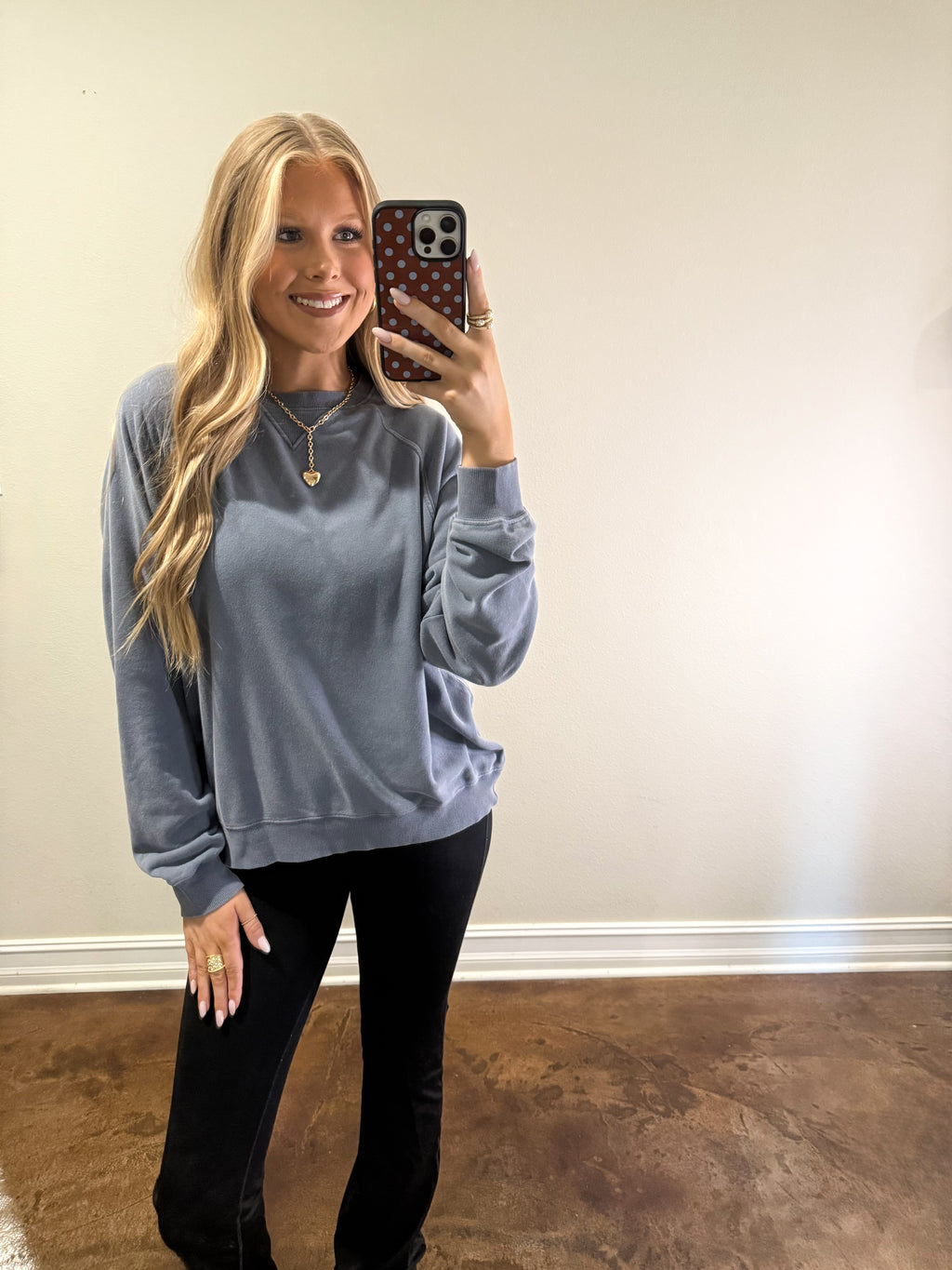 Sophia Sweatshirt (Dusty Navy)