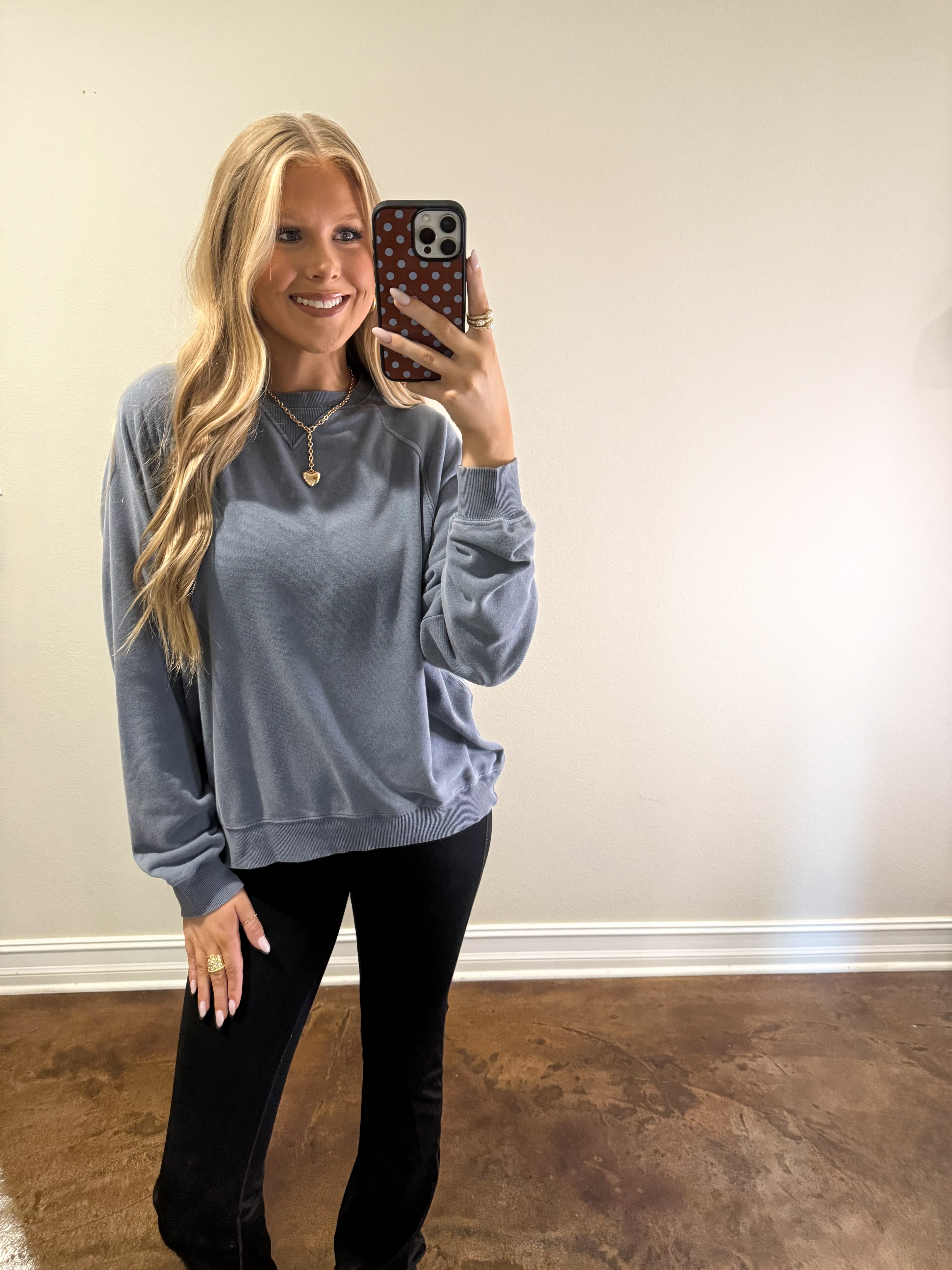Sophia Sweatshirt (Dusty Navy)