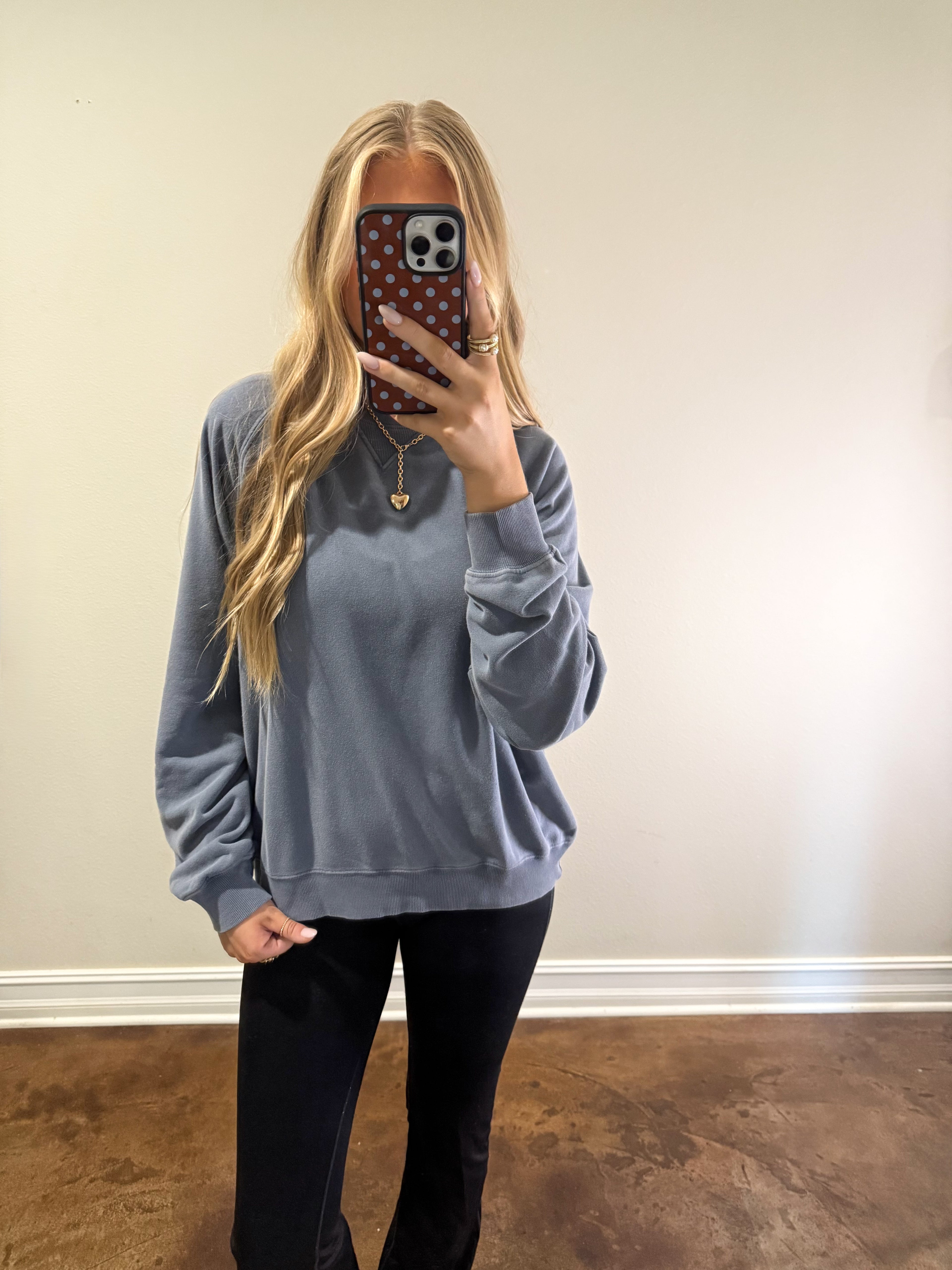 Sophia Sweatshirt (Dusty Navy)
