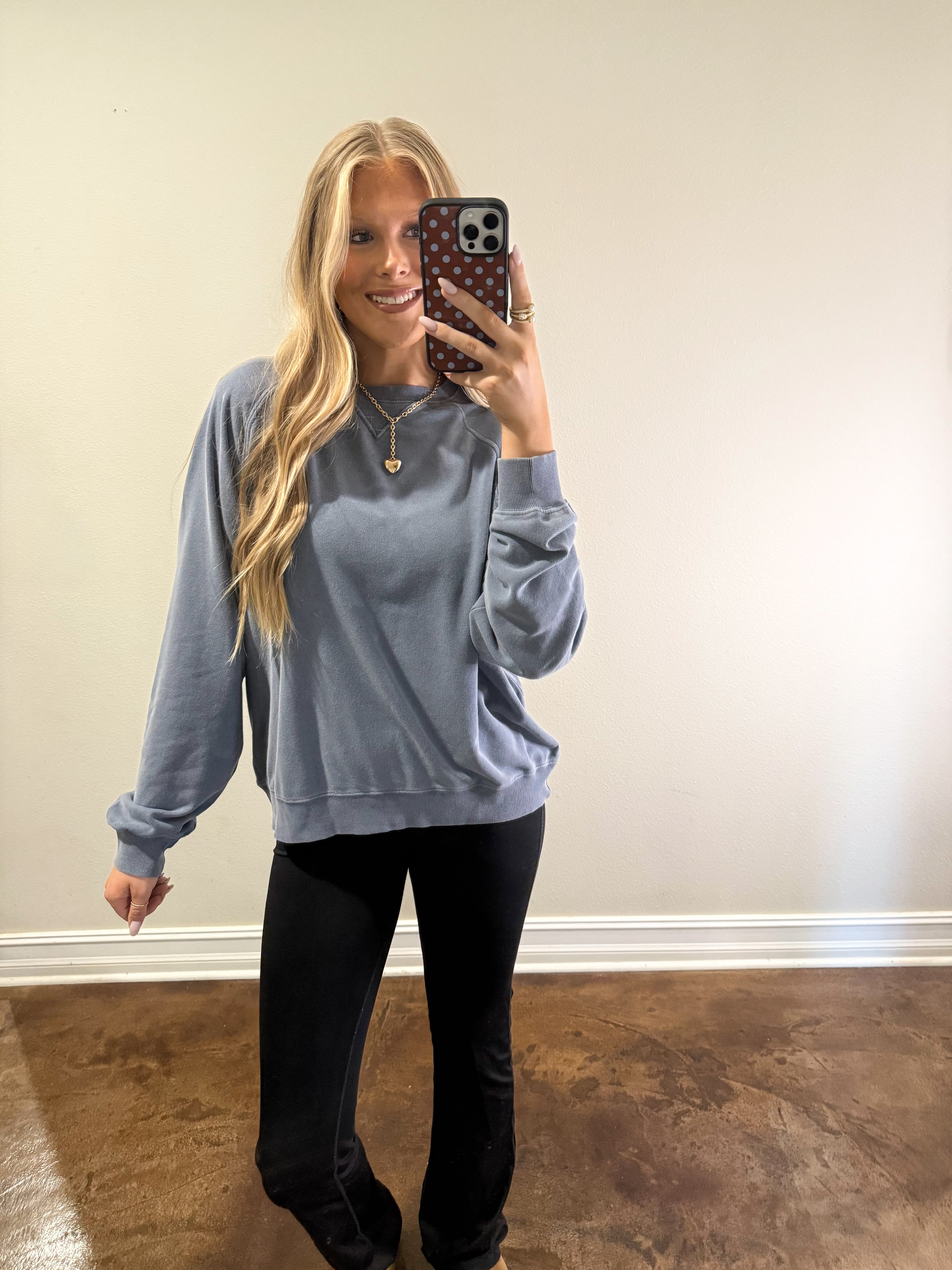 Sophia Sweatshirt (Dusty Navy)
