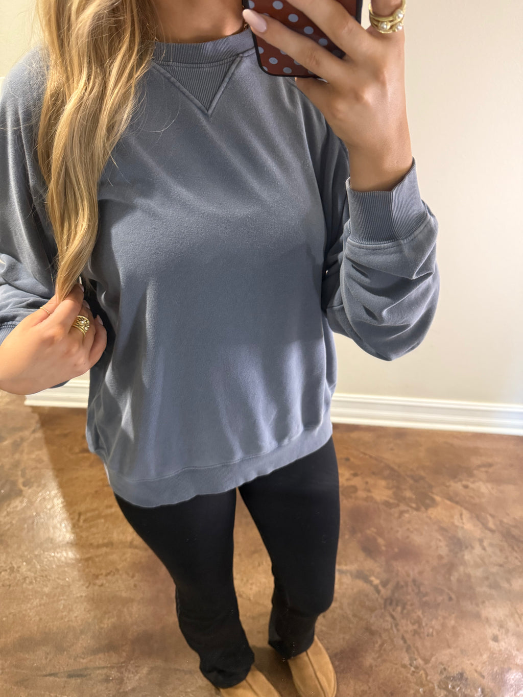Sophia Sweatshirt (Dusty Navy)