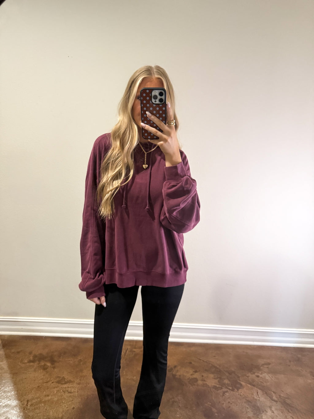 Harper Hoodie (Dark Cherry)