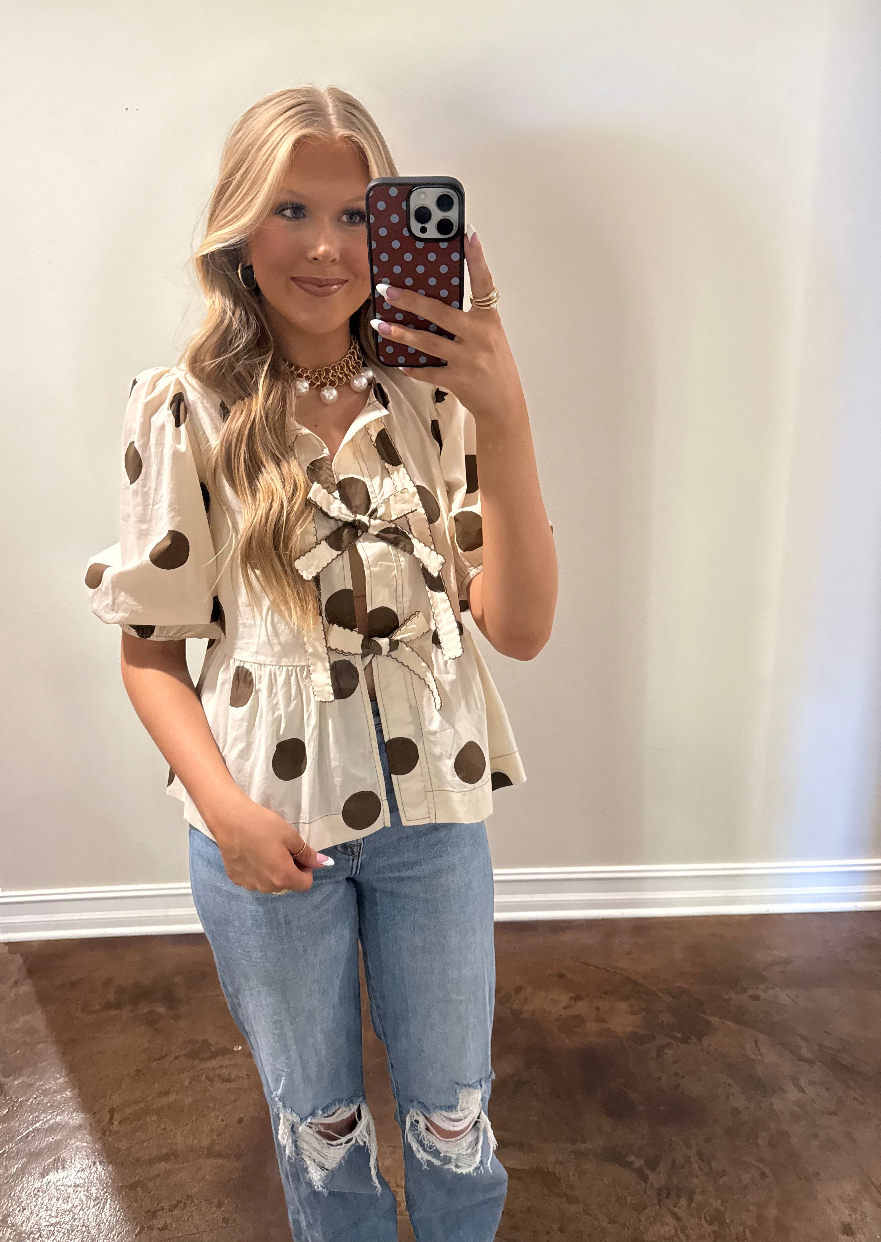 Polka Dot Blouse