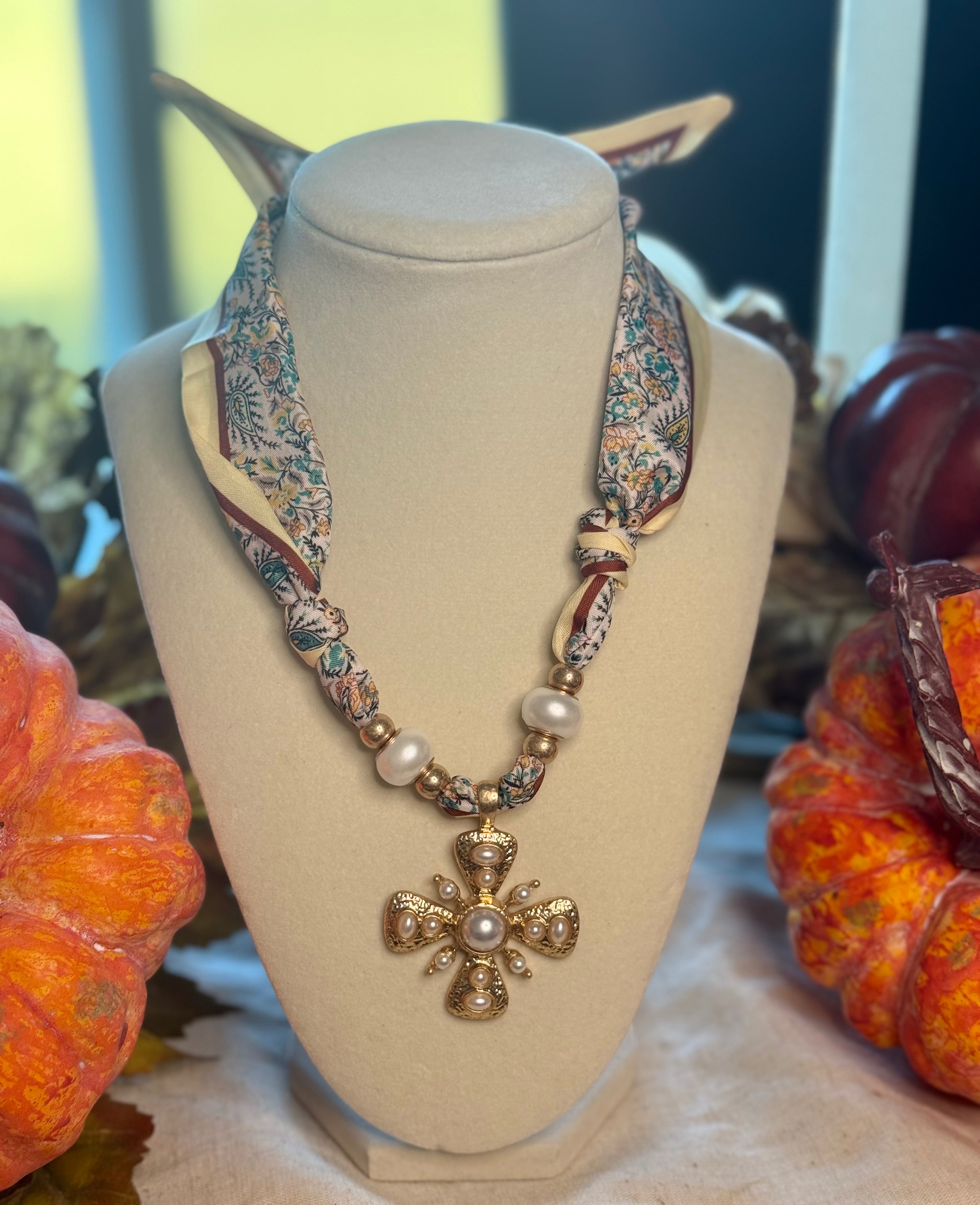 Boss Babe Scarf Necklace