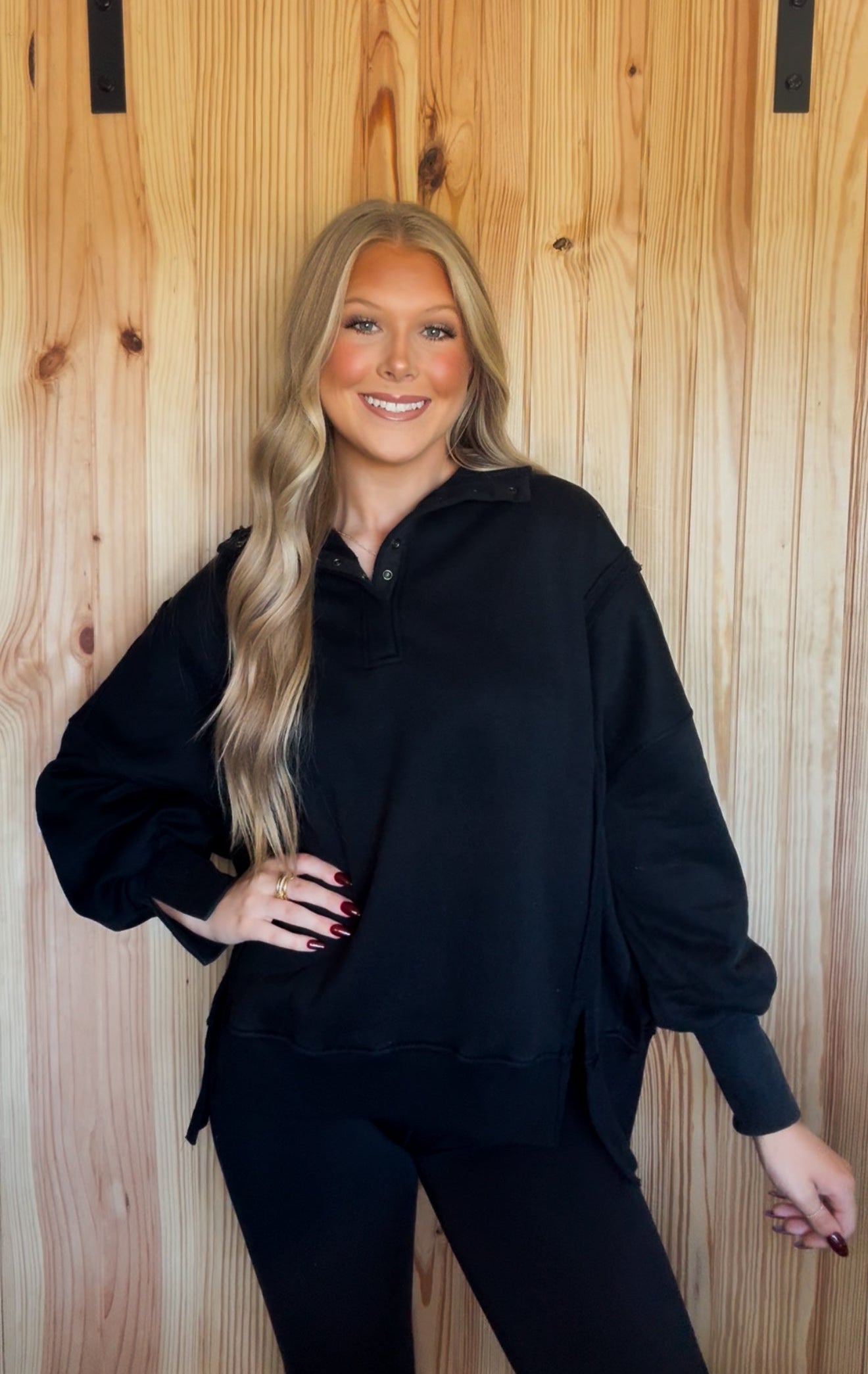 Paloma Quarter-Button Pullover