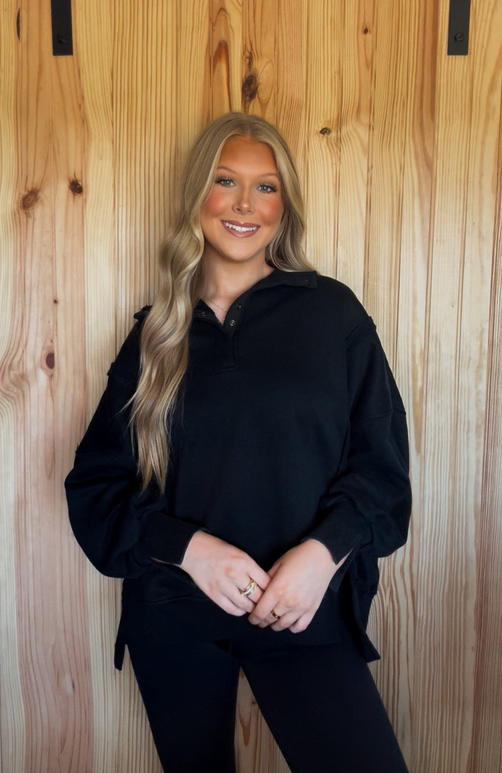 Paloma Quarter-Button Pullover