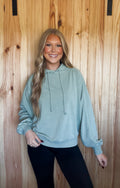 Harper Hoodie in Sage Green