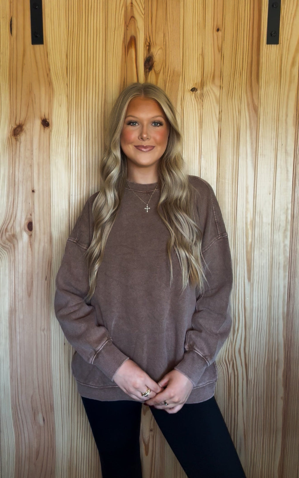 Oversized Crew Neck Sweatshirt