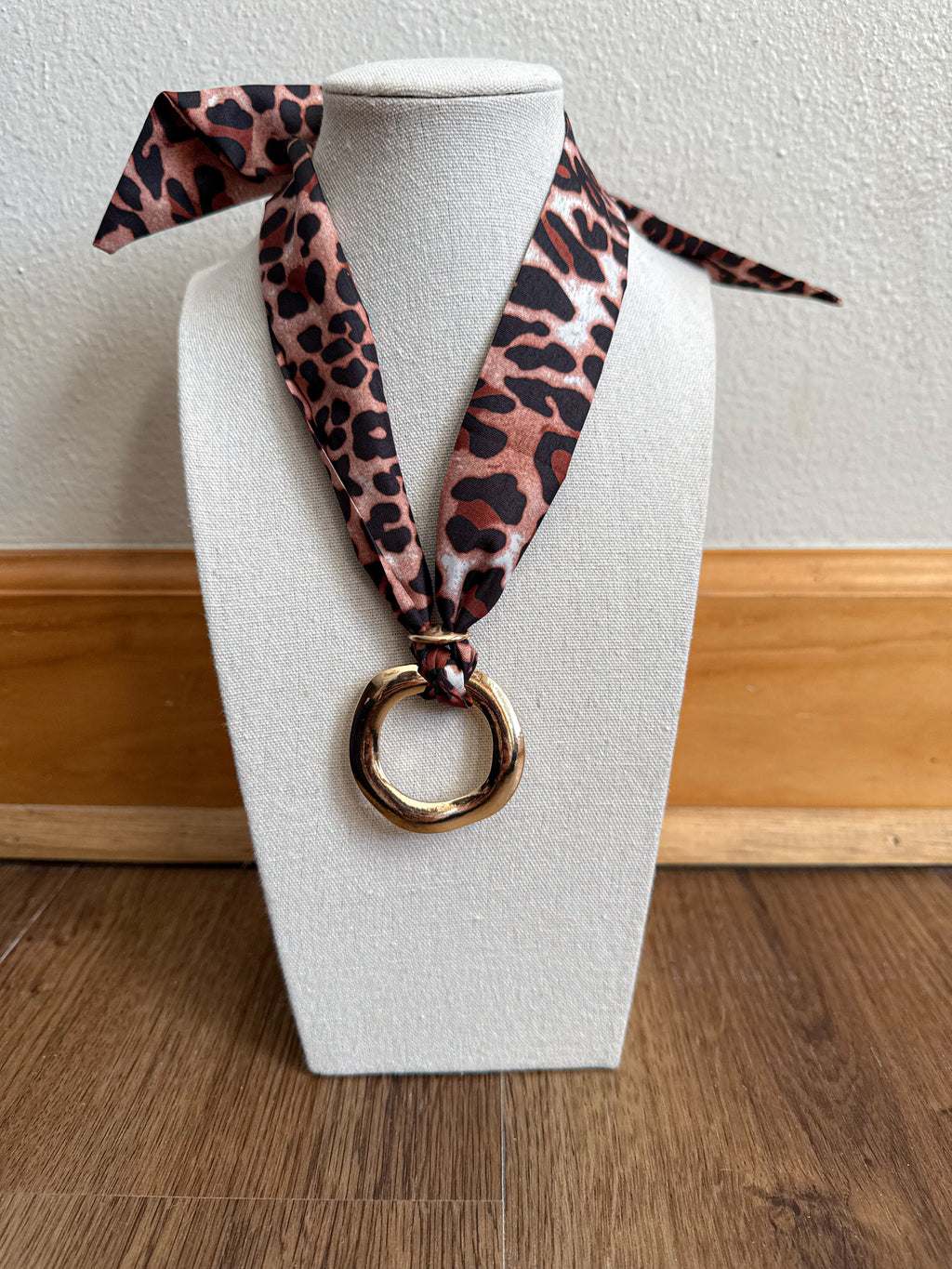 Cheetah Girl Scarf Necklace