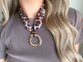 Cheetah Girl Scarf Necklace