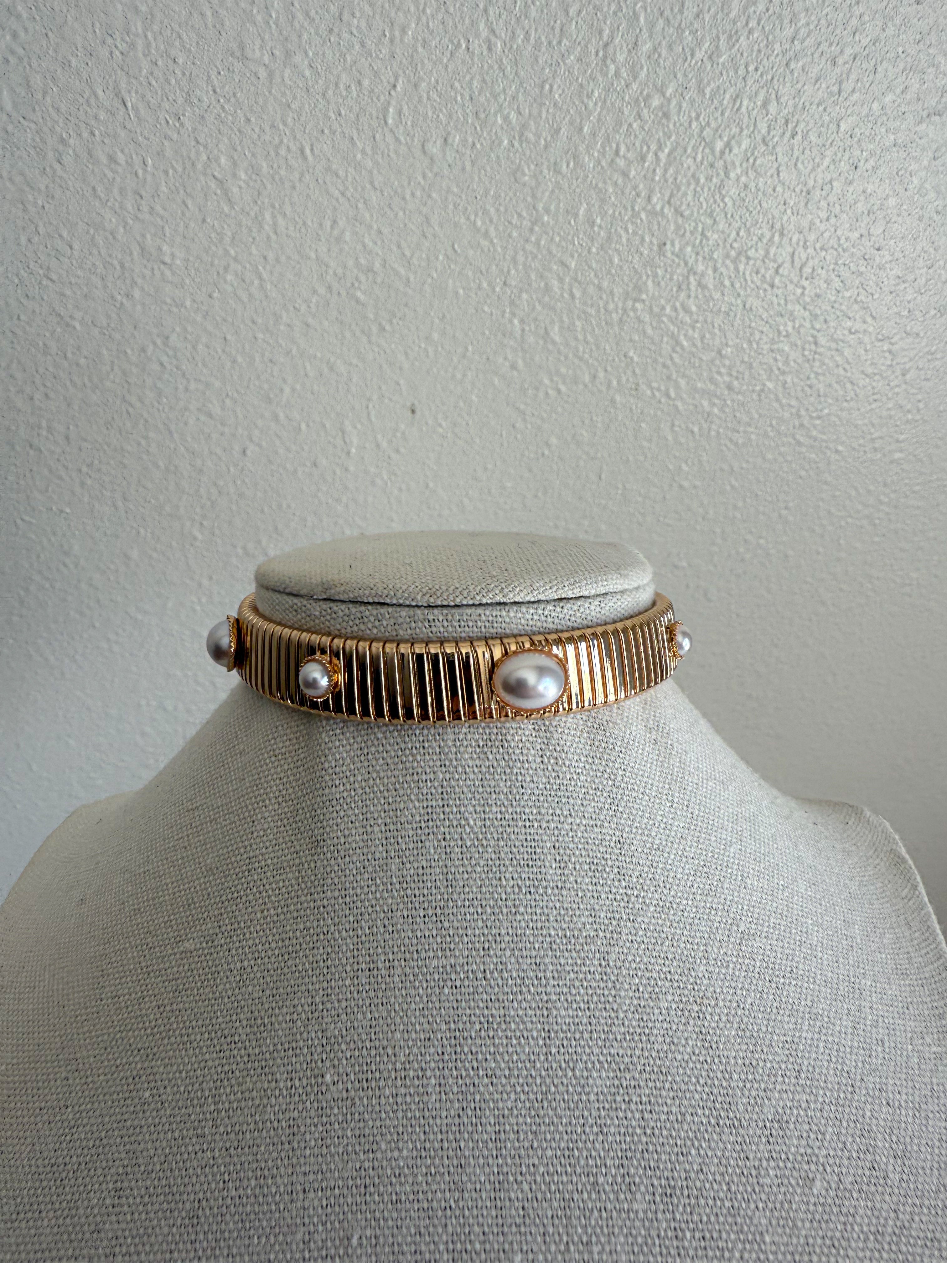 Pearl Omega Bracelet