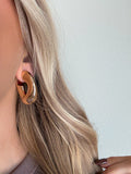 Bold Wavy Hoops